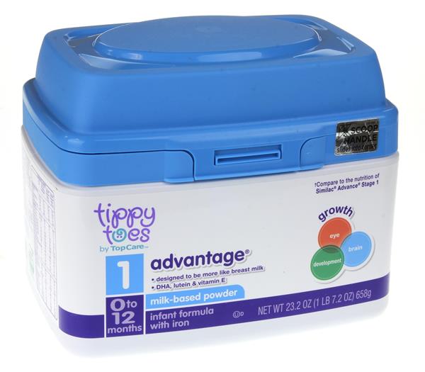 Tippy Toes 1 Advantage Infant Formula with Iron MilkBased Powder 012