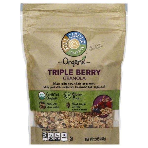 Full Circle Organic Gluten Free Triple Berry Granola | Hy-Vee Aisles ...