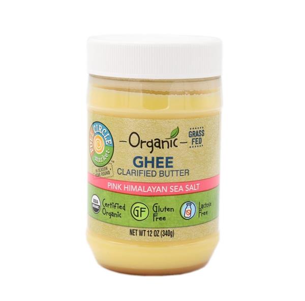 Full Circle Market Organic Ghee Clarified Butter Pink Himalayan Sea
