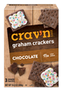 Crav'N Flavor Graham Crackers, Chocolate 3Pks