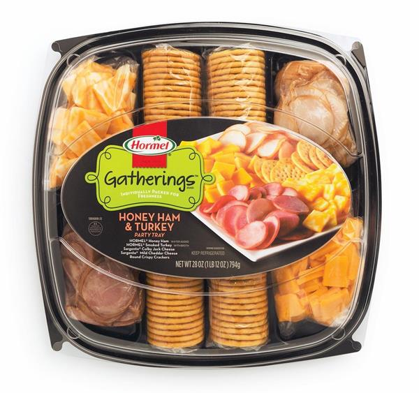 Hormel Turkey & Ham with Cheese & Crackers Party Tray HyVee Aisles