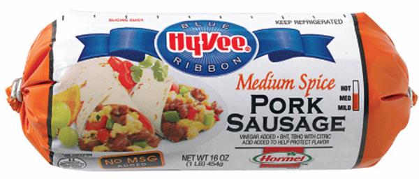 Hy-Vee Blue Ribbon Medium Spice Pork Sausage | Hy-Vee Aisles Online ...