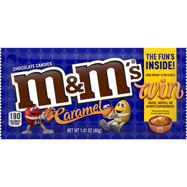 M&M'S Caramel Chocolate Candy Singles Size Candy Pouch HyVee Aisles