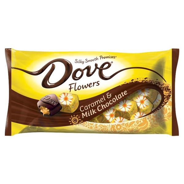 DOVE PROMISES Easter Caramel & Milk Chocolate Flowers Candy HyVee