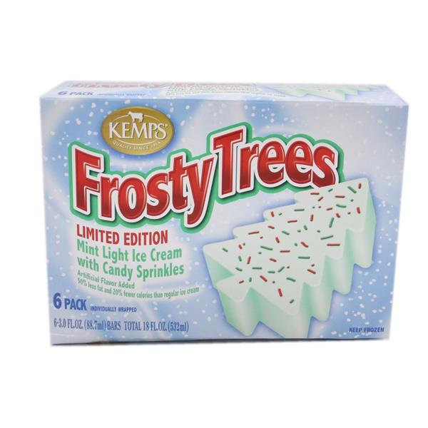 Kemps Frosty Trees Limited Edition Mint Lowfat Ice Cream with Candy