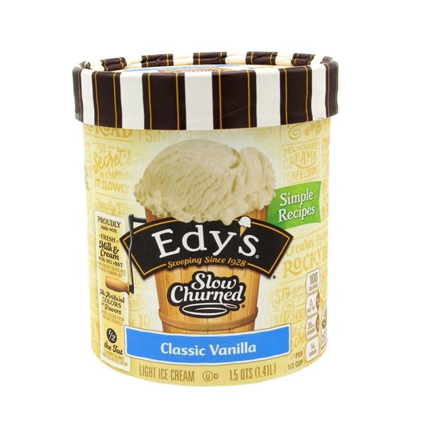 Edy's Slow Churned Classic Vanilla Light Ice Cream | Hy-Vee Aisles ...