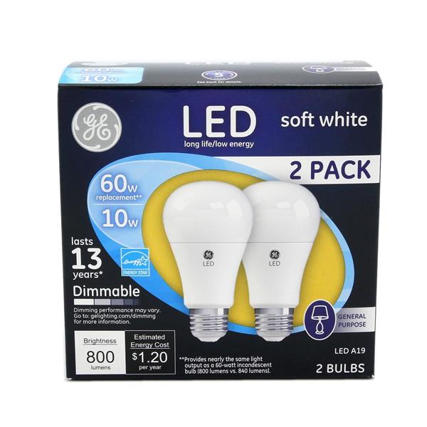 GE LED 60W Soft White General Purpose Bulbs HyVee Aisles Online