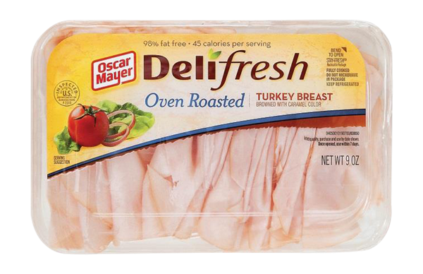 calories in oscar mayer deli fresh oven roasted turkey breast 98 fat free fully cooked