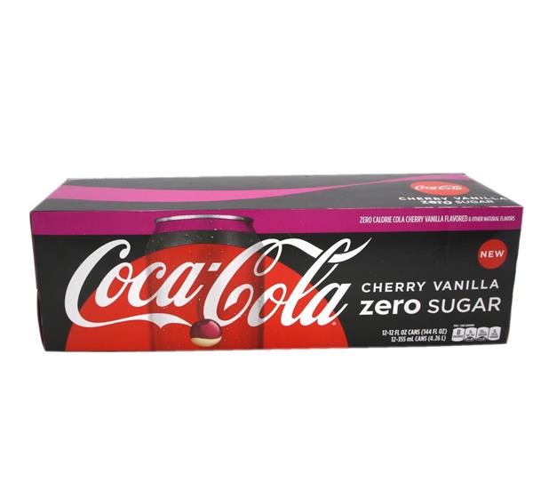 Coca-Cola Cherry Vanilla Zero Sugar 12Pk | Hy-Vee Aisles Online Grocery ...