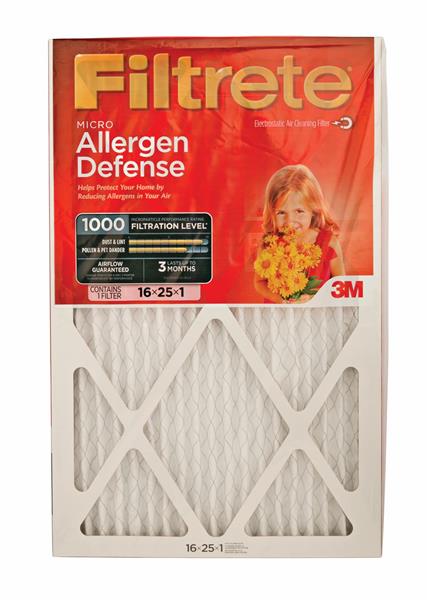 3M Filtrete Micro Allergen Reduction 16x25x1 Air Cleaning Filter | Hy ...