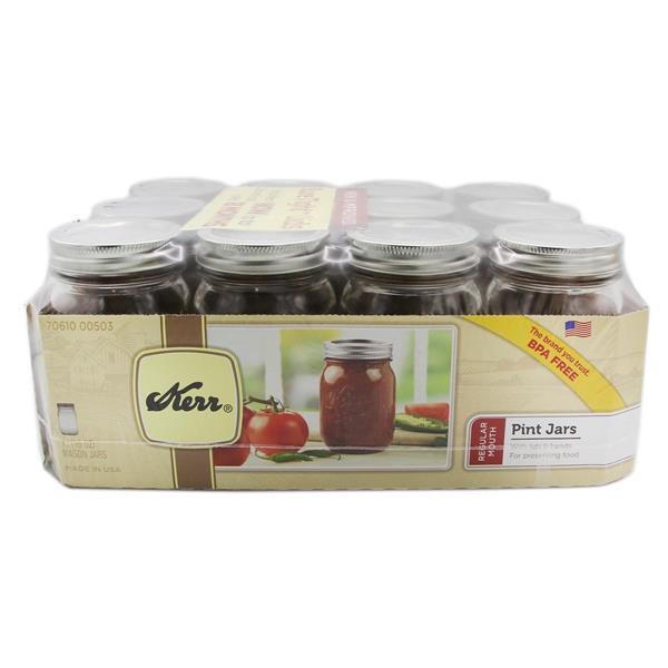 Kerr Regular Pint Mason Jars 16oz HyVee Aisles Online Grocery Shopping