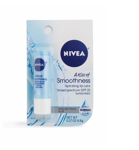 NIVEA Smoothness Hydrating Lip Care with Broad Spectrum SPF 15 ...