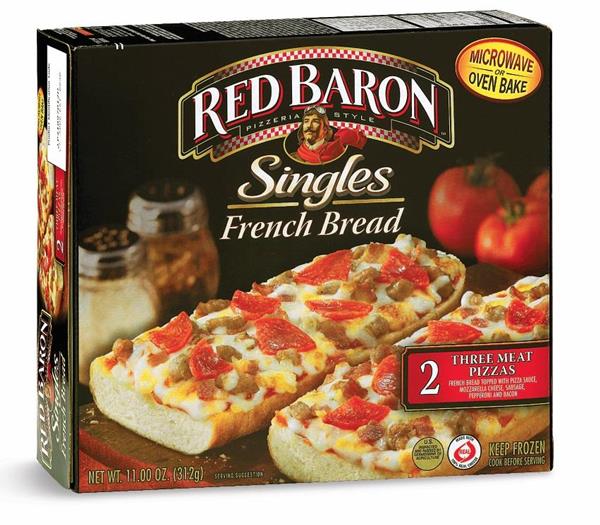 how to cook red baron french bread pizza in microwave only