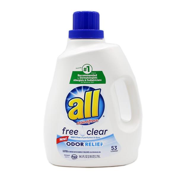 All Free Clear Odor Relief Liquid Laundry Detergent HyVee Aisles