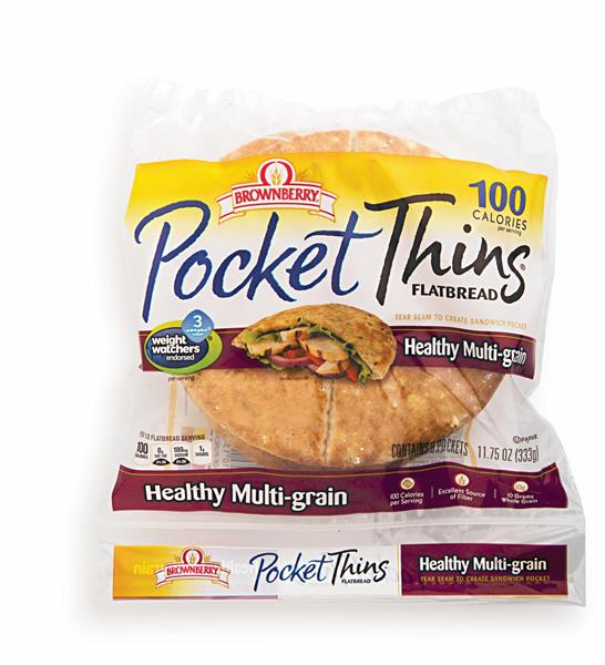 Arnold/Oroweat/Brownberry Pocket Thins Healthy MultiGrain Flatbread 8