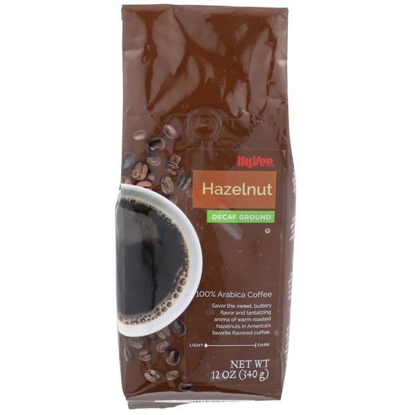 HyVee Hazelnut Decaffeinated Light Roast Ground Coffee HyVee Aisles