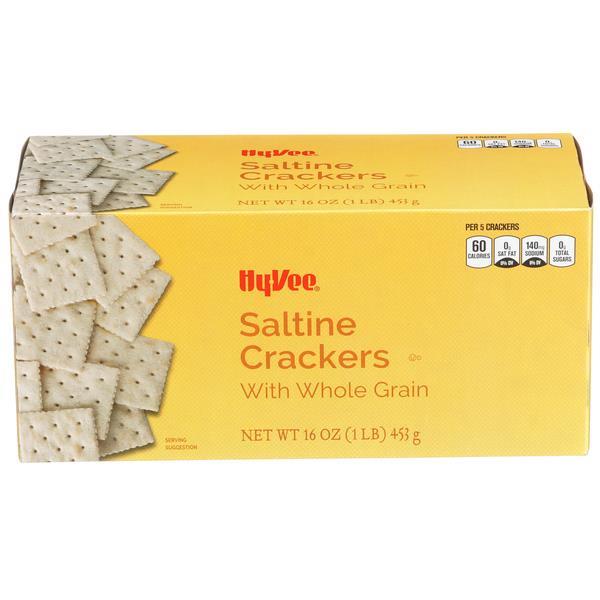 HyVee Saltine Crackers with Whole Grain HyVee Aisles Online Grocery