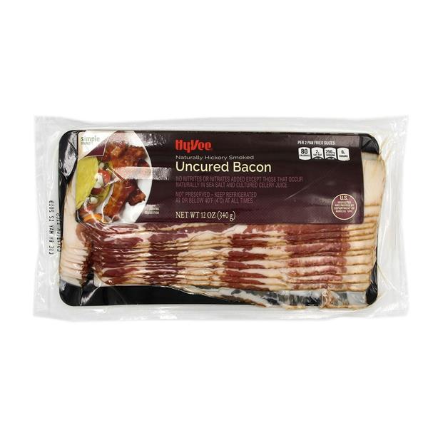 HyVee Naturally Hickory Smoked Uncured Bacon HyVee Aisles Online