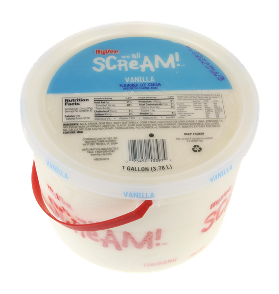 HyVee We All Scream! Vanilla Ice Cream HyVee Aisles Online Grocery