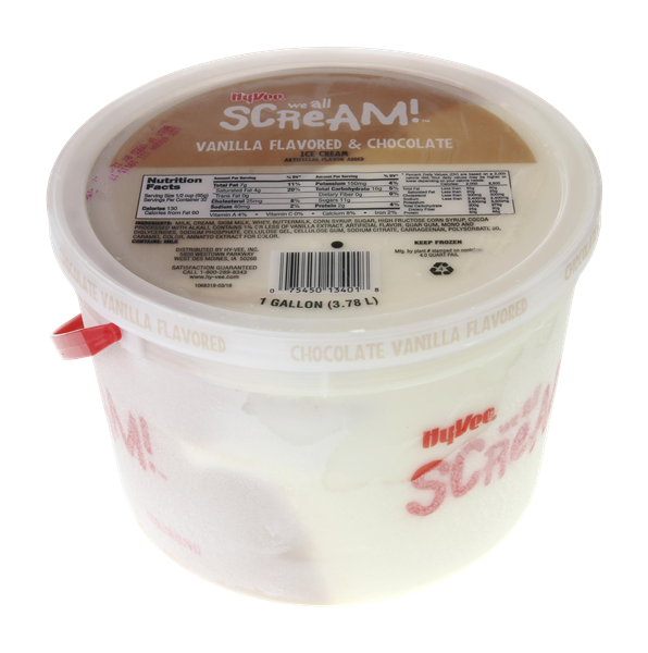 HyVee We All Scream! Vanilla & Chocolate Flavored Ice Cream HyVee