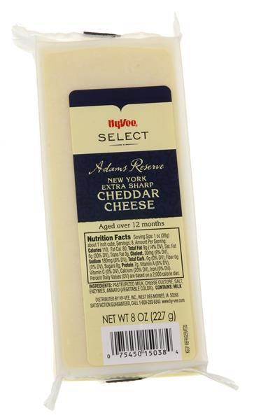 Hy-Vee Select Adams Reserve New York Extra Sharp Cheddar Cheese | Hy ...