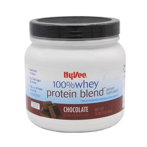 HyVee 100 Whey Protein Blend Powder Chocolate HyVee Aisles Online Grocery Shopping