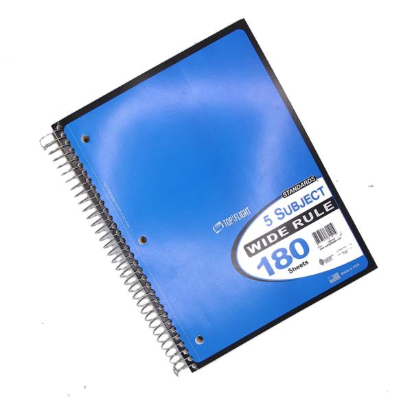 高評価！ Rule Wide Subject 5 Flight Top Notebook Aisles Hy-Vee | メモ帳