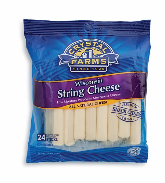 Crystal Farms Wisconsin String Cheese 24 Count | Hy-Vee Aisles Online ...