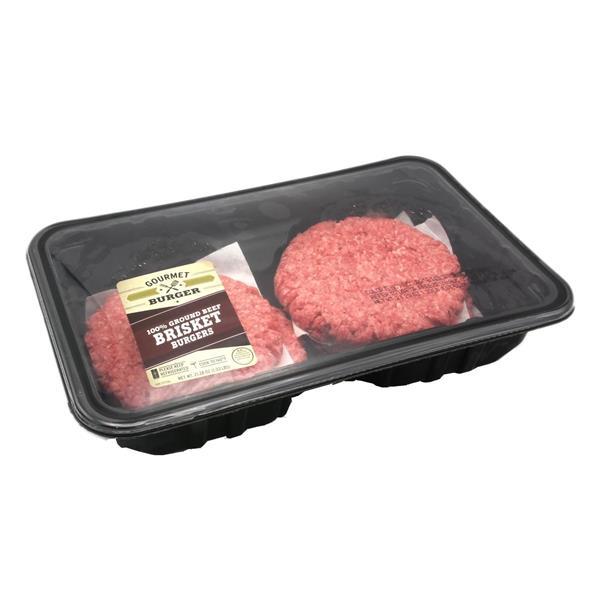 Gourmet 100 Ground Beef Brisket Burgers 4 Patties HyVee Aisles