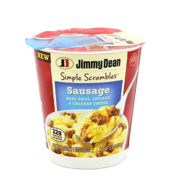 Jimmy Dean Simple Scrambles Sausage Real Eggs, Sausage & Cheddar Cheese ...