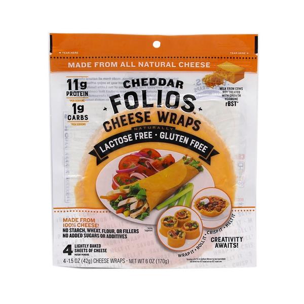 nutrition on folio cheese wraps