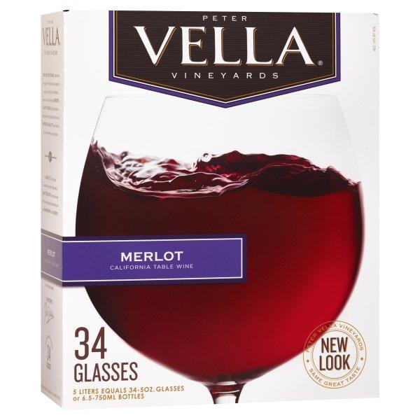 Peter Vella Merlot Box Wine Hy Vee Aisles Online Grocery Shopping