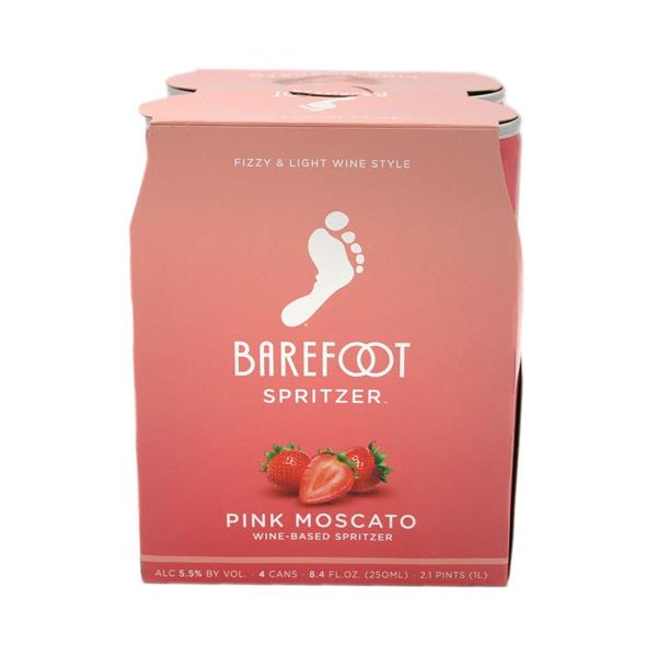 Barefoot Spritzer Pink Moscato 4pk Hy Vee Aisles Online Grocery Shopping