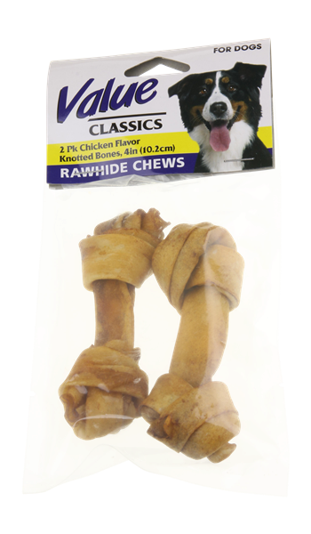 chicken flavored rawhide bones