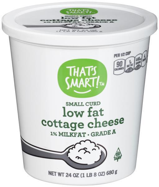 That S Smart Small Curd Low Fat Cottage Cheese 1 Milkfat Hy Vee