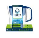 Brita Small 6 Cup Mazarine Blue Denali Water Filter Pitcher with Elite Filter