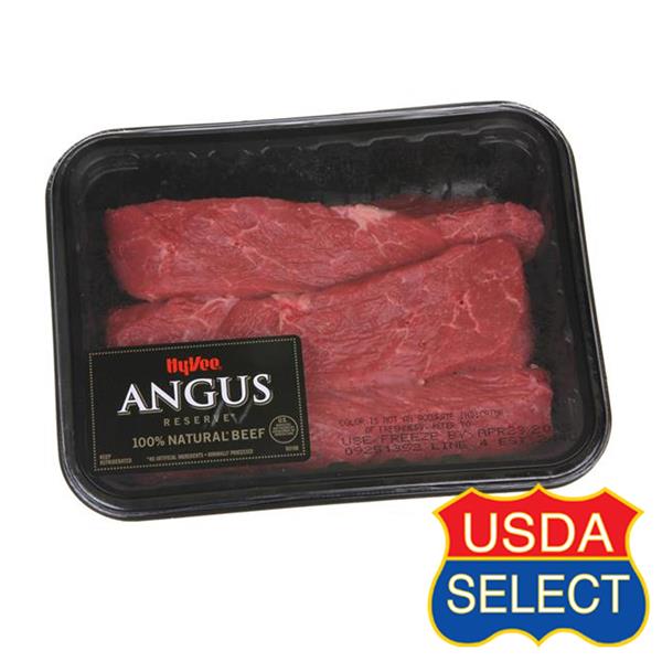 HyVee Angus Reserve Beef Loin Boneless Sirloin Strip Steak HyVee