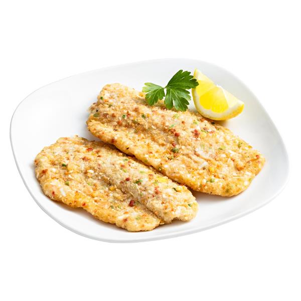 COCONUT ENCRUSTED TILAPIA FILLETS with MANGO
