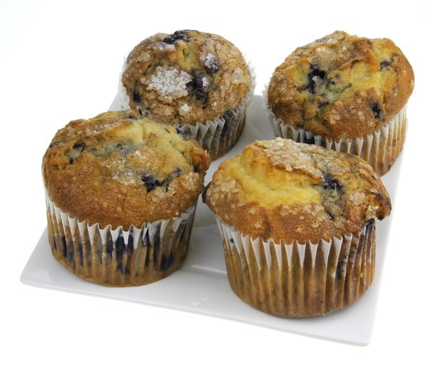 Loaded Jumbo Blueberry Muffins 4Ct HyVee Aisles Online Grocery Shopping