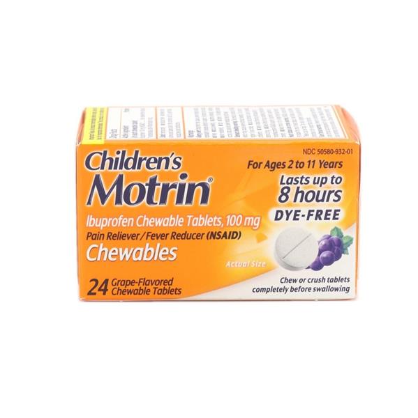 Children #39 s Motrin Dye Free Grape Flavored Chewable Tablets Hy Vee Children #39 s Motrin Dye Free Grape Flavored Chewable Tablets Hy Vee