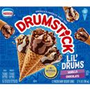 Drumstick Lil' Drums Vanilla And Chocolate With Chocolatey Swirls Cones