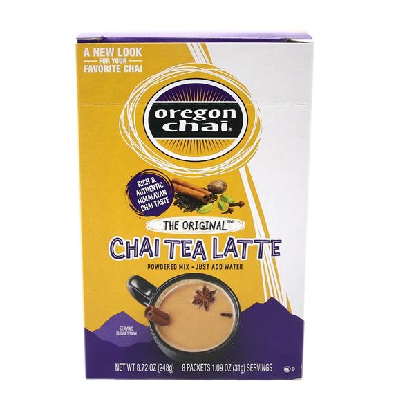 Oregon Chai The Original Chai Tea Latte Powdered Mix Packets 8-1.09 oz ...