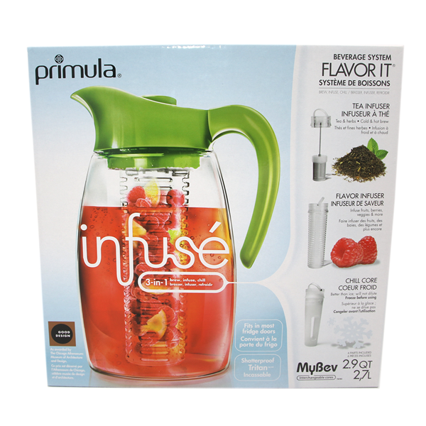 Primula Flavor It Pitcher, 2.9 Qt, Tea, Infusion, and More