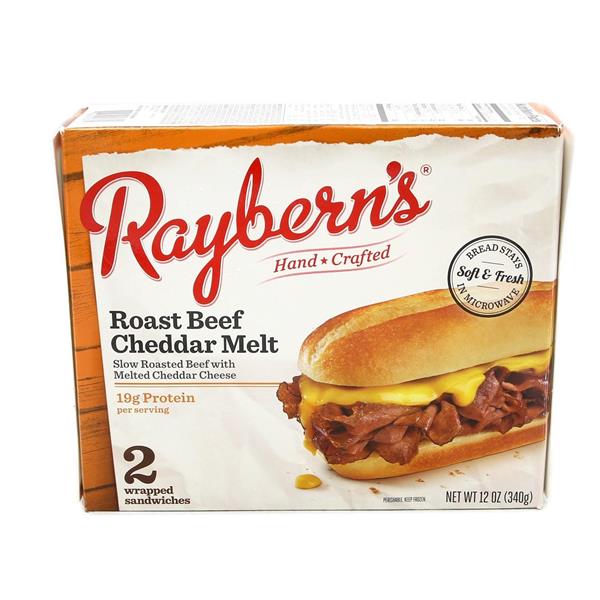 Raybern's Roast Beef Cheddar Melt 2Ct HyVee Aisles Online Grocery
