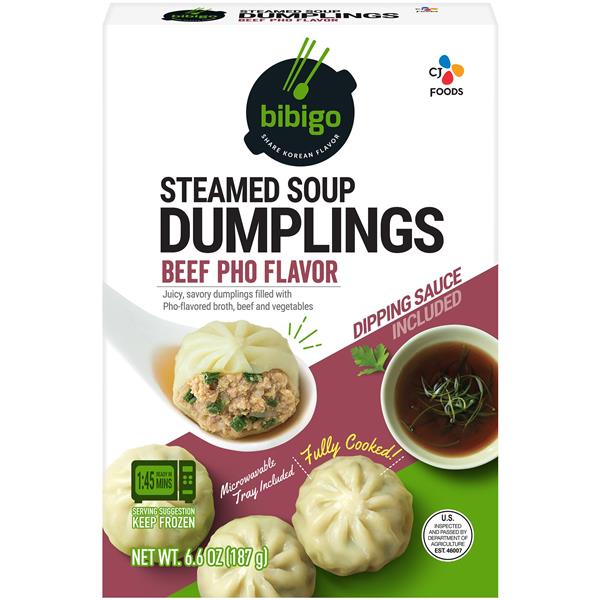 Bibigo Steamed Soup Dumplings Beef Pho Flavor HyVee Aisles Online
