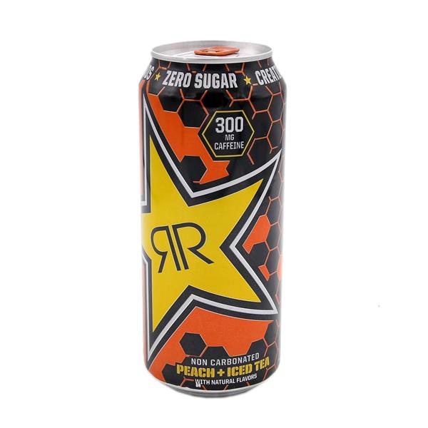 Rockstar Peach+Iced Tea | Hy-Vee Aisles Online Grocery Shopping