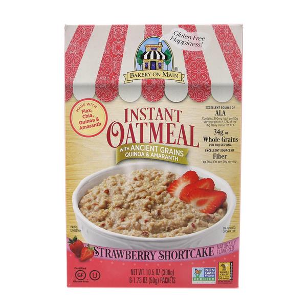 Bakery On Main Instant Oatmeal, Strawberry Shortcake 6-1.75 oz Packets ...