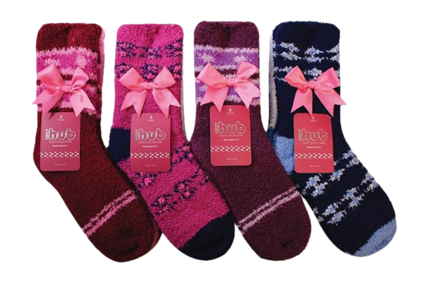 Ladies Sock Hub 3pk Cozy Socks Dark Colors | Hy-Vee Aisles Online ...