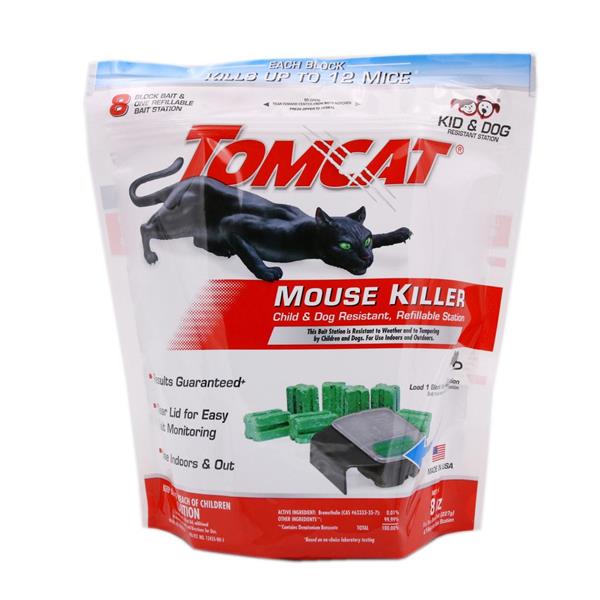 TOMCAT Mouse Killer Child/Dog Resist., Refillable Station Mouse