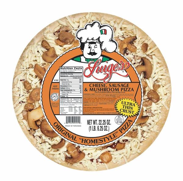 Luige's Cheese, Sausage & Mushroom Pizza Ultra Thin Crust | Hy-Vee